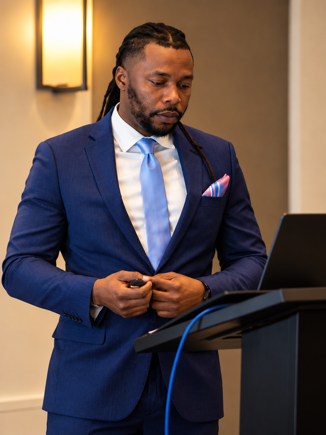 Austin T. Wyatt Sr. speaking at the American Society of Criminology conference